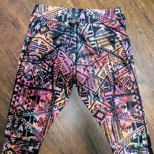 Reebok workout capri leggings exercise yoga pants